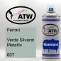 Preview: Ferrari, Verde Silverst Metallic, 607: 400ml Sprühdose, von ATW Autoteile West.